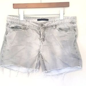Oui|set grey denim cut off shorts